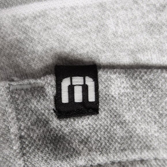 Travis Mathew White-Gray Pocket Polo (L) SOFT!!  ⛳️ ⛳️ - Picture 1 of 8